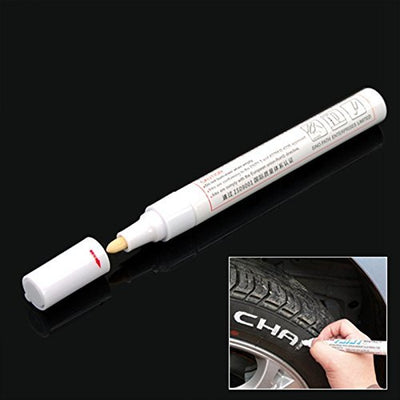 White Tire Pen, (Permanent Universal Tire Waterproof Paint Marker)
