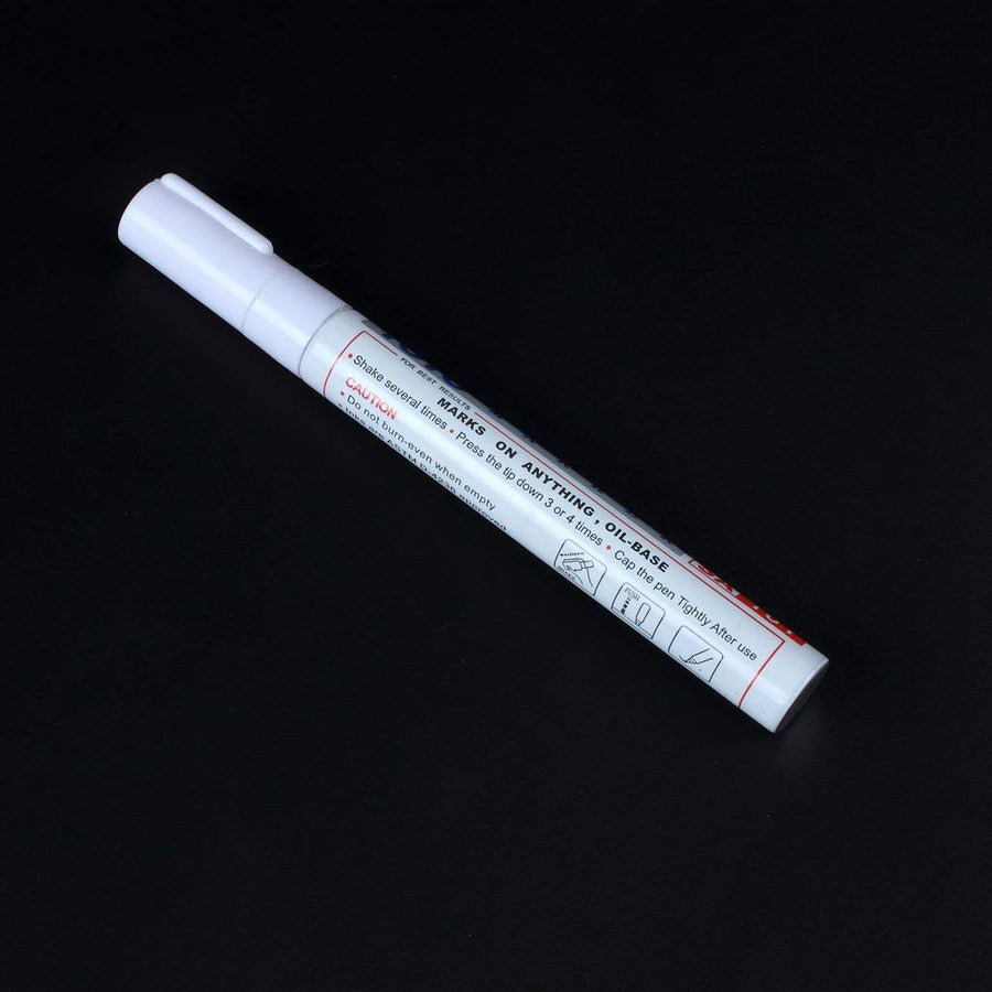 White Tire Pen, (Permanent Universal Tire Waterproof Paint Marker)